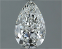 Natural Diamond 0.50 Carats, Pear with  Cut, G Color, VVS1 Clarity and Certified by GIA