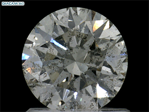 Picture of Natural Diamond 1.00 Carats, Round with Excellent Cut, K Color, I1 Clarity and Certified by GIA