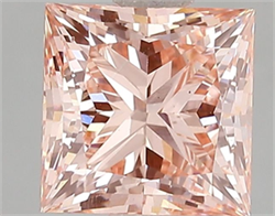 Picture of Lab Grown Diamond 2.06 Carats, Princess with  Cut, Fancy Vivid Pink Color, VS1 Clarity and Certified by IGI