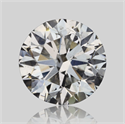 Natural Diamond 1.02 Carats, Round with Very Good Cut, H Color, SI2 Clarity and Certified by GIA