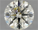 Natural Diamond 1.30 Carats, Round with Excellent Cut, L Color, VS2 Clarity and Certified by HRD