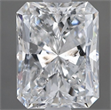 Natural Diamond 1.30 Carats, Radiant with  Cut, F Color, I1 Clarity and Certified by GIA
