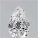 Natural Diamond 0.50 Carats, Pear with  Cut, E Color, VVS1 Clarity and Certified by GIA