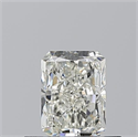 Natural Diamond 0.50 Carats, Radiant with  Cut, I Color, VVS1 Clarity and Certified by GIA
