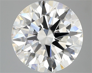 Picture of Lab Grown Diamond 3.56 Carats, Round with Ideal Cut, F Color, VVS2 Clarity and Certified by IGI