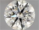 Natural Diamond 0.72 Carats, Round with Excellent Cut, K Color, VVS1 Clarity and Certified by GIA