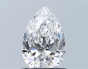 Picture of Natural Diamond 0.71 Carats, Pear with  Cut, D Color, VVS2 Clarity and Certified by GIA