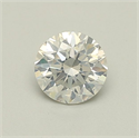 Natural Diamond 0.71 Carats, Round with Very Good Cut, H Color, I1 Clarity and Certified by GIA
