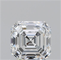 Natural Diamond 1.01 Carats, Asscher with  Cut, F Color, VVS2 Clarity and Certified by GIA