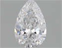 Natural Diamond 0.40 Carats, Pear with  Cut, D Color, VVS2 Clarity and Certified by GIA