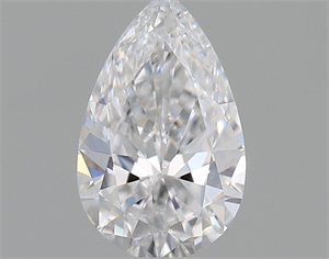Picture of Natural Diamond 0.40 Carats, Pear with  Cut, D Color, VVS2 Clarity and Certified by GIA