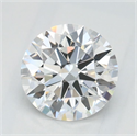 Lab Grown Diamond 0.88 Carats, Round with Ideal Cut, D Color, VVS2 Clarity and Certified by IGI