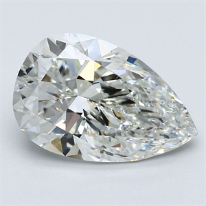 Picture of Natural Diamond 4.56 Carats, Pear with  Cut, G Color, VS1 Clarity and Certified by GIA