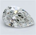 Natural Diamond 4.56 Carats, Pear with  Cut, G Color, VS1 Clarity and Certified by GIA