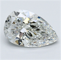 Natural Diamond 4.56 Carats, Pear with  Cut, G Color, VS1 Clarity and Certified by GIA