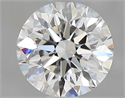 Natural Diamond 1.07 Carats, Round with Excellent Cut, E Color, SI2 Clarity and Certified by HRD