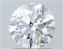 Natural Diamond 0.90 Carats, Round with Excellent Cut, D Color, VS2 Clarity and Certified by GIA