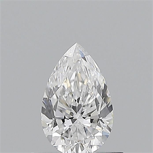 Picture of Natural Diamond 0.50 Carats, Pear with  Cut, D Color, VS2 Clarity and Certified by GIA