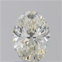 Natural Diamond 1.50 Carats, Oval with  Cut, J Color, SI2 Clarity and Certified by GIA