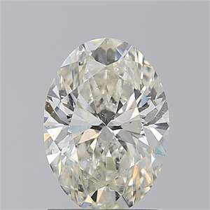 Picture of Natural Diamond 1.50 Carats, Oval with  Cut, J Color, SI2 Clarity and Certified by GIA