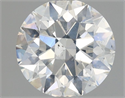 Natural Diamond 0.80 Carats, Round with Excellent Cut, H Color, SI2 Clarity and Certified by GIA