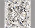 Natural Diamond 0.90 Carats, Princess with  Cut, H Color, VVS2 Clarity and Certified by GIA