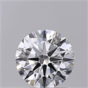 Lab Grown Diamond 1.04 Carats, Round with Ideal Cut, D Color, VVS2 Clarity and Certified by IGI