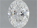 Diamante Natural 0.50 quilates, Ovalado , Color F, claridad SI1 y certificado GIA