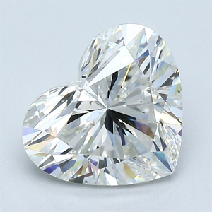 Picture of Natural Diamond 2.70 Carats, Heart with  Cut, I Color, VS2 Clarity and Certified by GIA