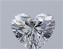 Natural Diamond 0.34 Carats, Heart with  Cut, D Color, VVS1 Clarity and Certified by GIA