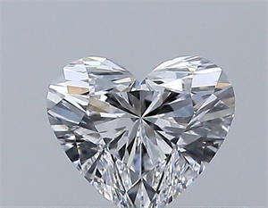 Picture of Natural Diamond 0.34 Carats, Heart with  Cut, D Color, VVS1 Clarity and Certified by GIA