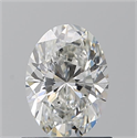 Diamante Natural 0.90 quilates, Ovalado , Color G, claridad SI1 y certificado GIA