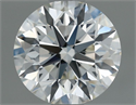 Natural Diamond 0.90 Carats, Round with Excellent Cut, H Color, VVS1 Clarity and Certified by IGI