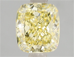 Picture of Lab Grown Diamond 2.03 Carats, Cushion with  Cut, Fancy Vivid Yellow Color, VS1 Clarity and Certified by IGI