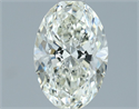 Natural Diamond 1.02 Carats, Oval with  Cut, J Color, VS1 Clarity and Certified by IGI