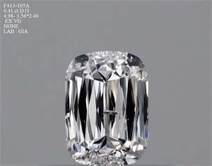 Foto Diamante Natural 0.41 quilates,  , Color D, claridad I1 y certificado GIA de