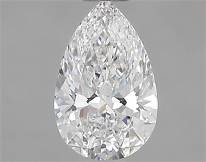 Picture of Natural Diamond 0.50 Carats, Pear with  Cut, D Color, SI1 Clarity and Certified by GIA