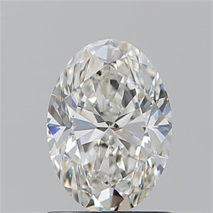 Picture of Natural Diamond 1.20 Carats, Oval with  Cut, H Color, SI1 Clarity and Certified by GIA