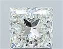 Natural Diamond 1.21 Carats, Princess with  Cut, J Color, VS1 Clarity and Certified by GIA