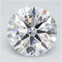 Lab Grown Diamond 2.45 Carats, Round with Ideal Cut, D Color, VVS1 Clarity and Certified by IGI