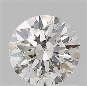 Picture of Natural Diamond 0.90 Carats, Round with Excellent Cut, K Color, SI1 Clarity and Certified by GIA