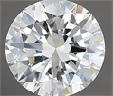 Natural Diamond 1.00 Carats, Round with Excellent Cut, H Color, VVS1 Clarity and Certified by IGI