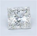 Natural Diamond 5.01 Carats, Princess with  Cut, H Color, VS2 Clarity and Certified by GIA