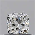 Natural Diamond 0.51 Carats, Cushion with  Cut, I Color, VVS1 Clarity and Certified by GIA
