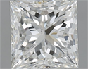 Natural Diamond 1.50 Carats, Princess with  Cut, J Color, SI1 Clarity and Certified by GIA