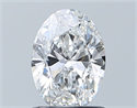 Natural Diamond 0.80 Carats, Oval with  Cut, D Color, SI1 Clarity and Certified by GIA