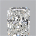 Natural Diamond 0.90 Carats, Radiant with  Cut, I Color, VVS1 Clarity and Certified by GIA