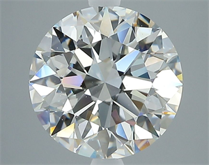 Picture of Natural Diamond 2.93 Carats, Round with Excellent Cut, G Color, VS2 Clarity and Certified by GIA