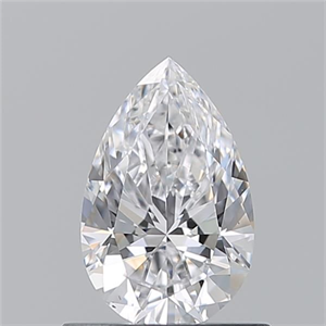 Picture of Natural Diamond 0.70 Carats, Pear with  Cut, D Color, VS2 Clarity and Certified by GIA