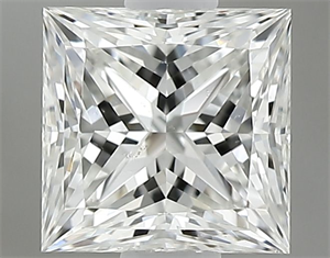 Picture of Natural Diamond 0.64 Carats, Princess with  Cut, G Color, SI1 Clarity and Certified by GIA